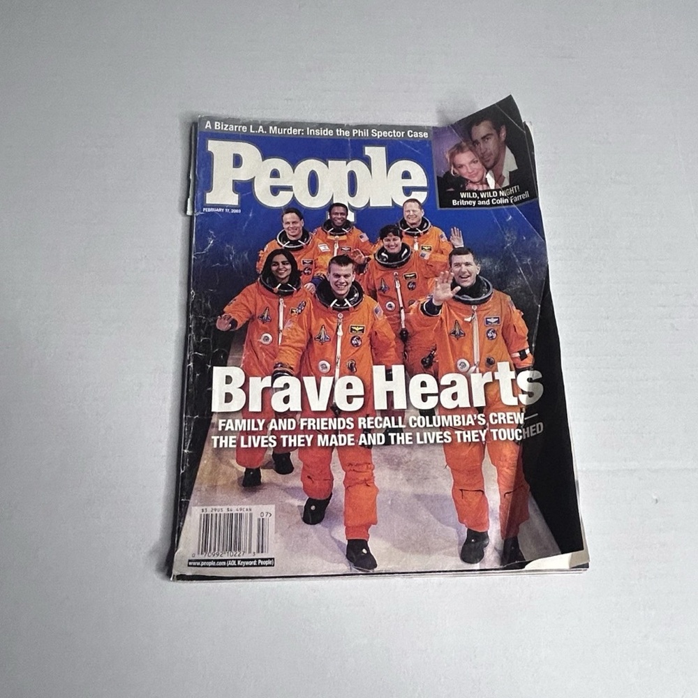 PEOPLE Magazine February 17, 2003 "Brave Hearts" Columbia Space Shuttle Crew